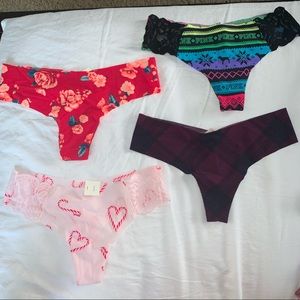 5 PINK thongs
